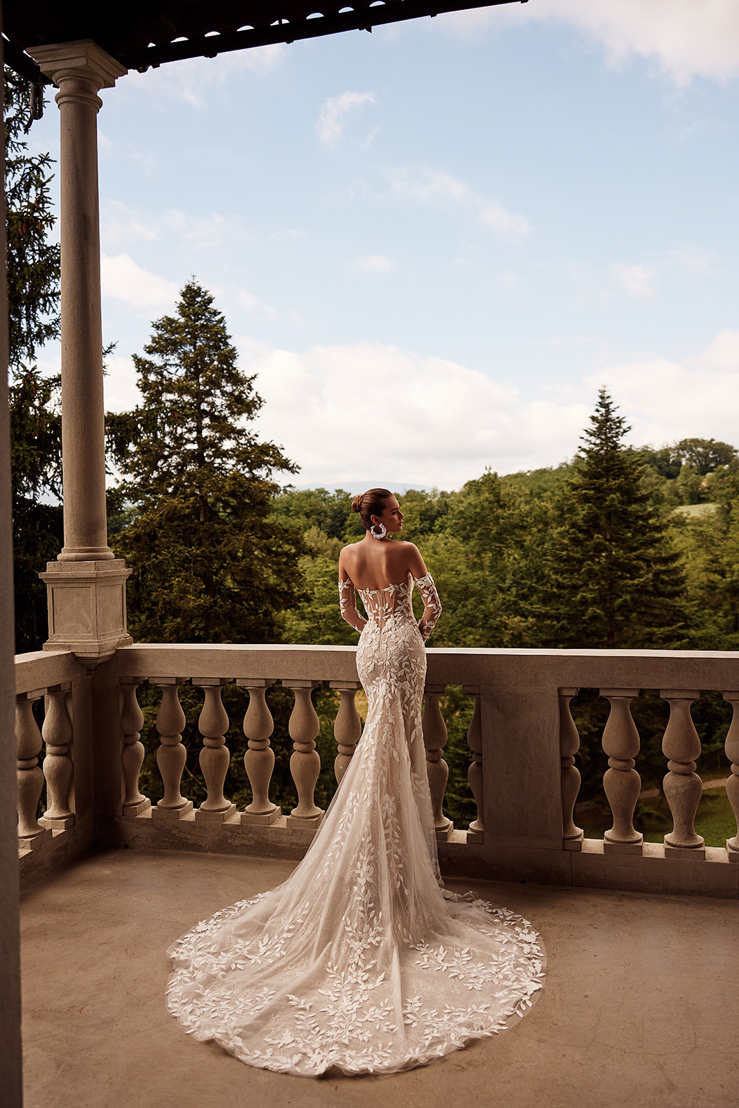 Procella wedding dress full back